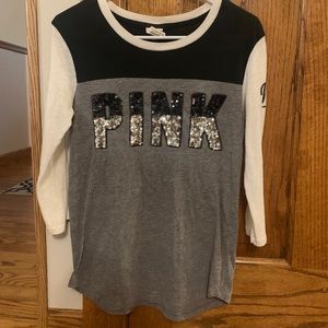 PINK quarter sleeve shirt